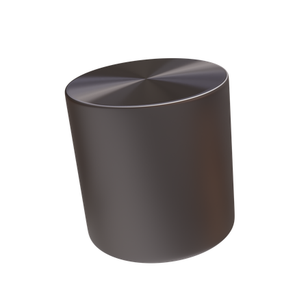 Metal Cylinder Icon  3D Icon