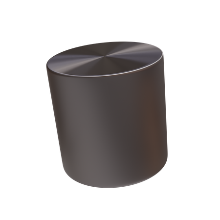 Metal Cylinder Icon  3D Icon