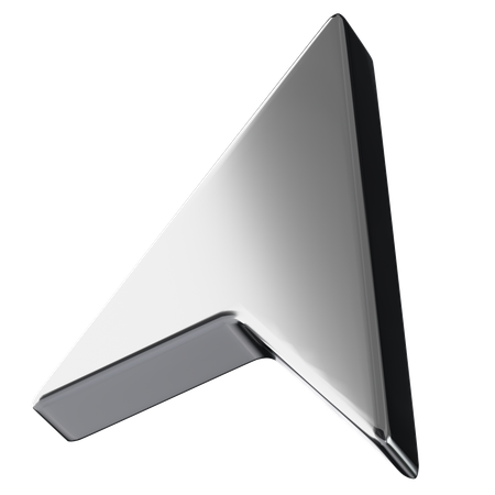 Metal Desktop Arrow  3D Icon