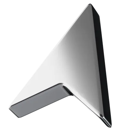 Metal Desktop Arrow  3D Icon