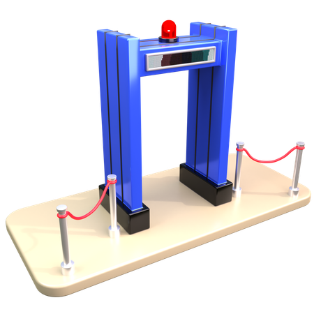 金属探知機  3D Icon