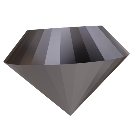 Diamant métallique  3D Icon