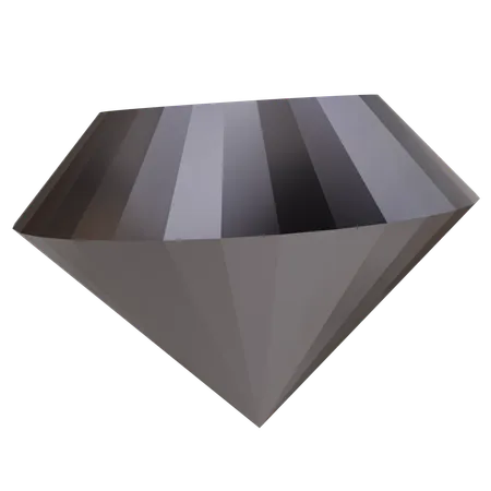 Diamant métallique  3D Icon