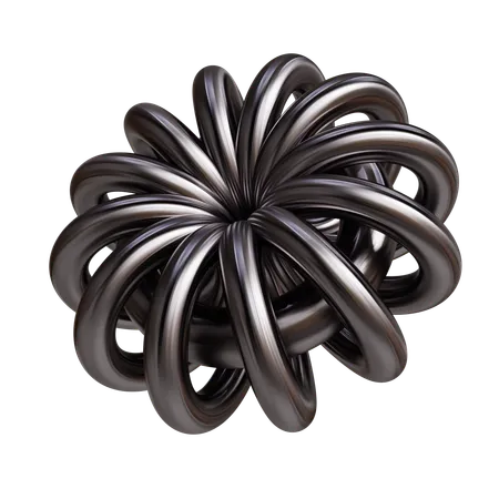 Flor de metal abstrack  3D Icon