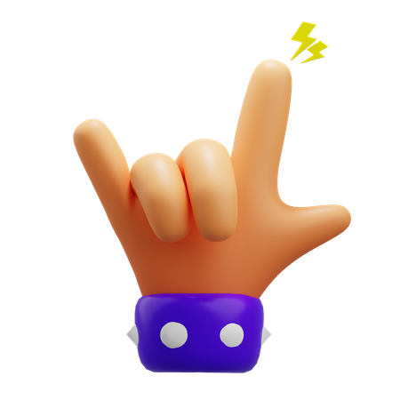 Metal Hand  3D Icon
