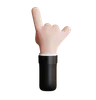 Metal Hand Gesture Back