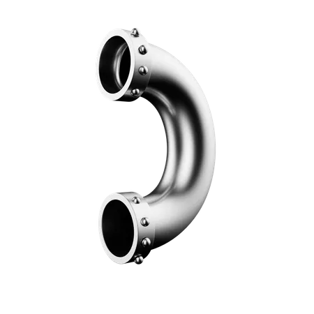 Metal Pipe  3D Icon