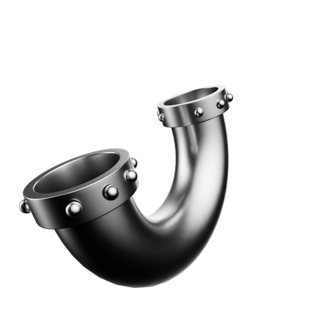 Metal Pipe  3D Icon