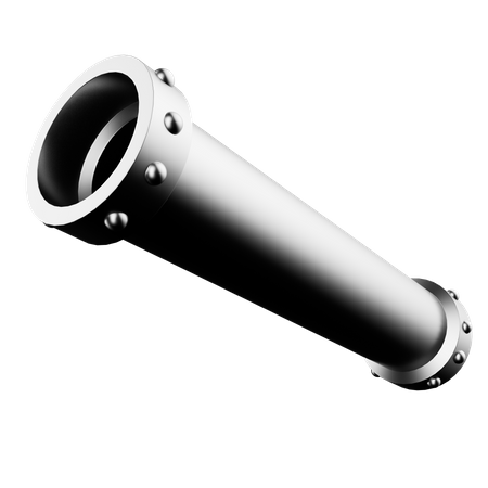 Metal Pipe  3D Icon