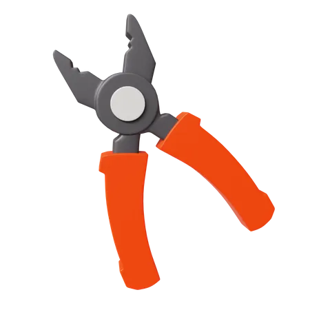 Metal Plier  3D Icon