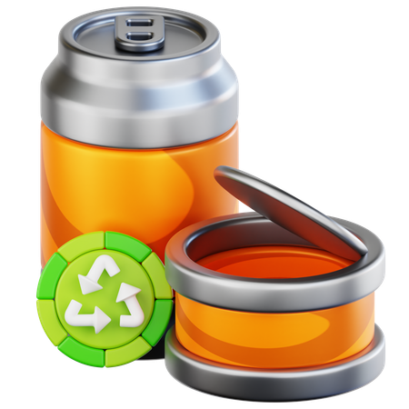Metal Recycling  3D Icon