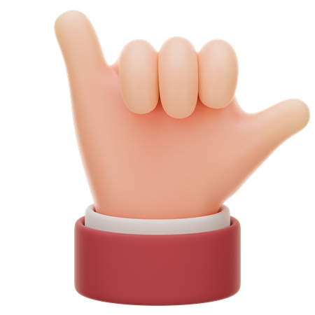 Metal Rock Hand Gesture  3D Icon