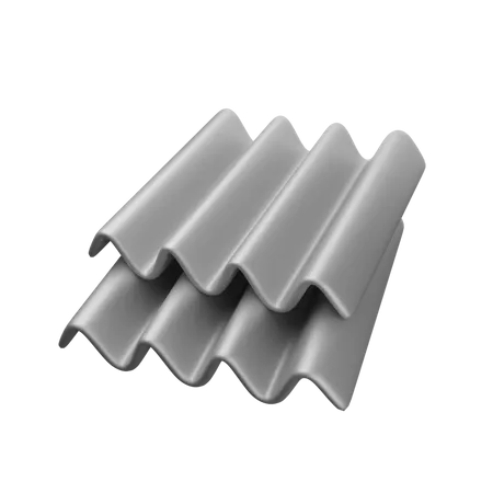 Metal Roofing Sheet  3D Icon