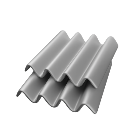 Metal Roofing Sheet  3D Icon