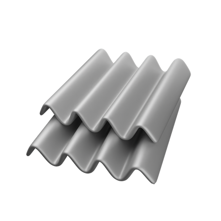 Metal Roofing Sheet  3D Icon
