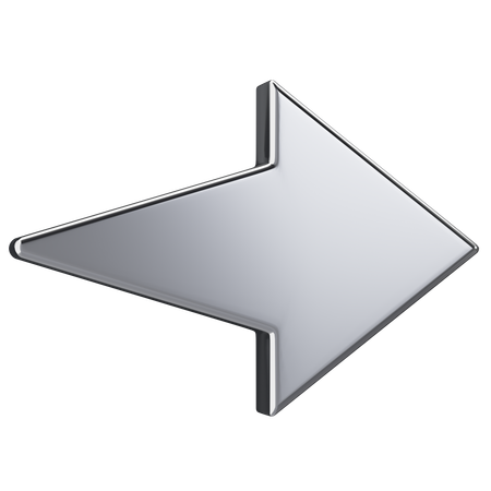 Metal Sharp Arrow  3D Icon