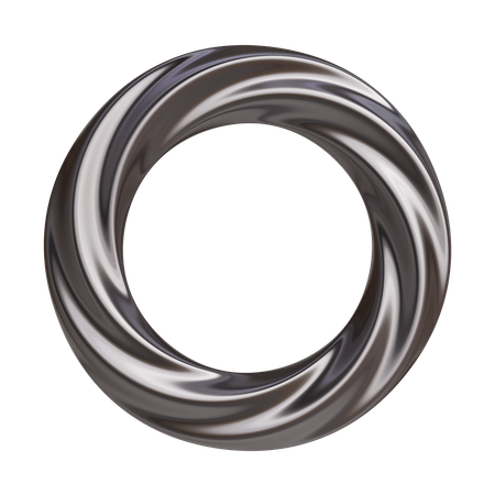 Metal Torus Abstract  3D Icon