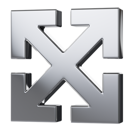 Flecha de metal X  3D Icon