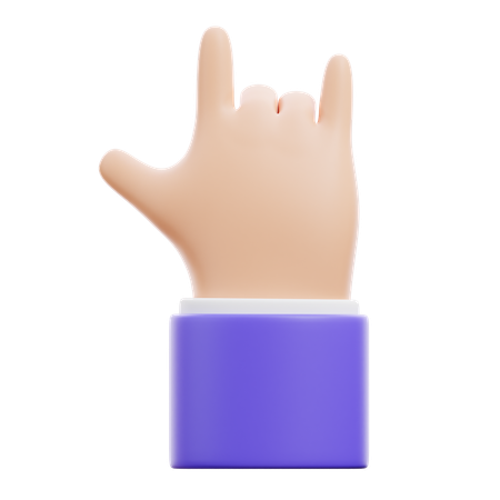 Metall Handbewegung  3D Icon