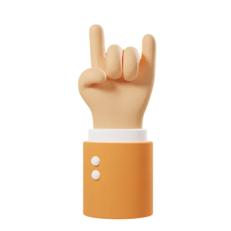 Metall Handbewegung  3D Icon