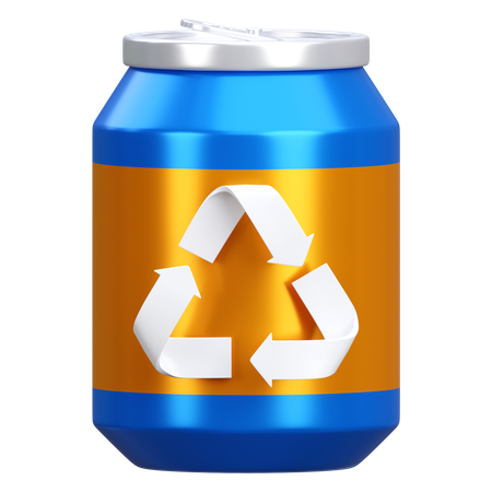 Recycling von Metalldosen  3D Icon