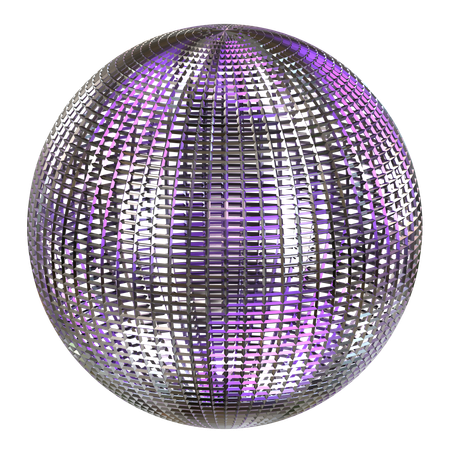 Metallic Abstract Shape  3D Icon