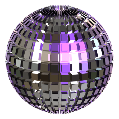 Metallic Abstract Shape  3D Icon