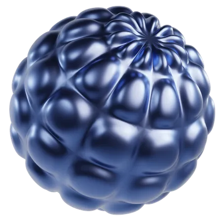 Metallic Abstract Sphere  3D Icon