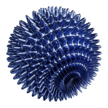 Metallic Abstract Sphere  3D Icon