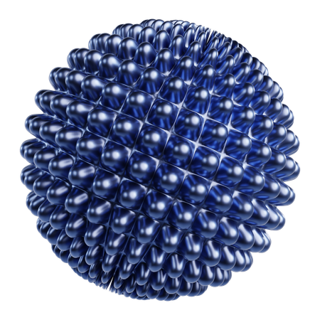 Metallic Abstract Sphere  3D Icon