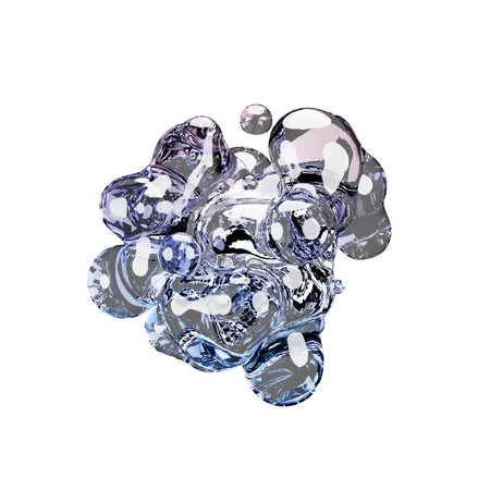 Metallic Bloom  3D Icon