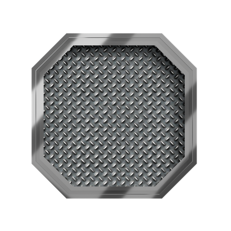 Metallplatte  3D Icon