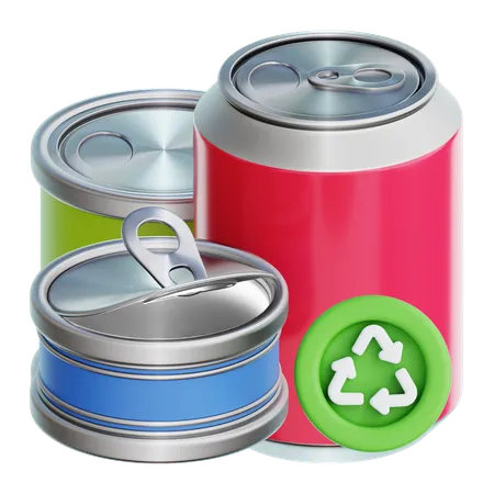 Metallrecycling  3D Icon