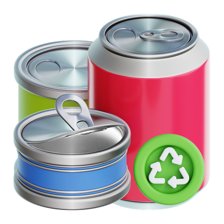 Metallrecycling  3D Icon