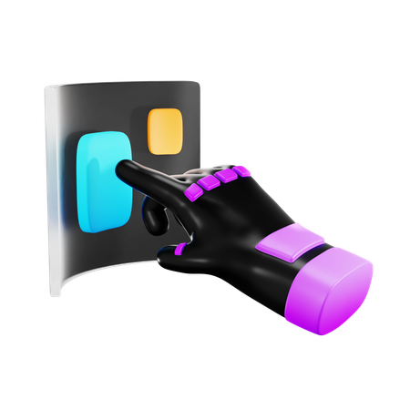 Metaverse Button  3D Icon