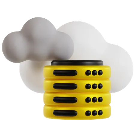 Base de données cloud métaverse  3D Icon