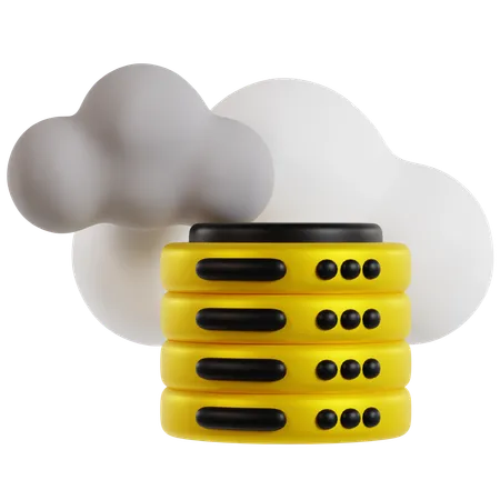 Metaverse Cloud Database  3D Icon