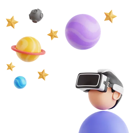 Metaverse Exploration  3D Icon