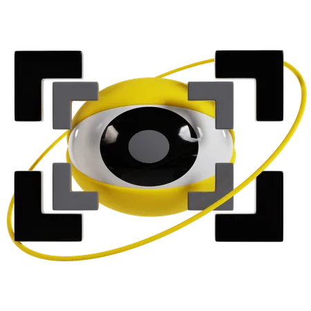 Metaverse Eye Scanning  3D Icon