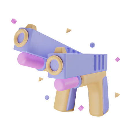 Metaverse Gun  3D Icon