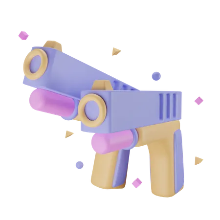 Pistolet métaverse  3D Icon