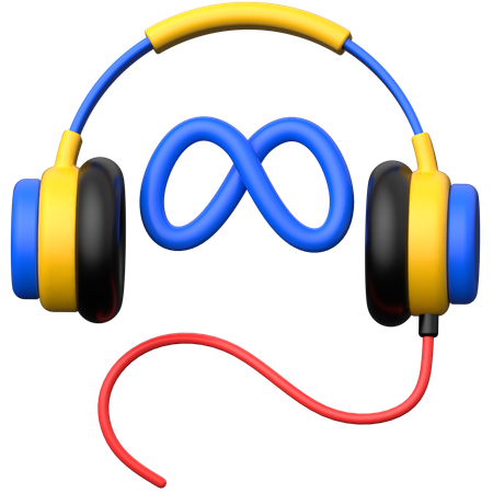 Metaverse Headphone  3D Icon