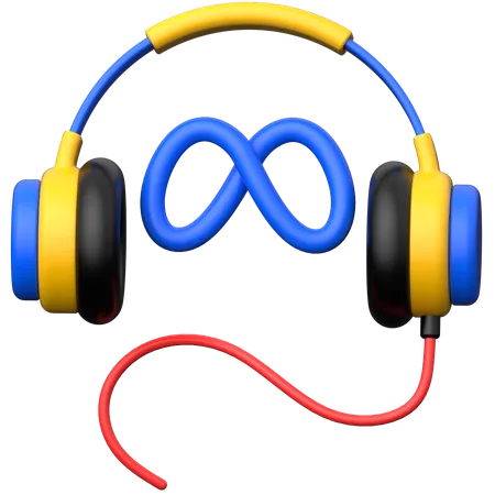 Metaverse Headphone  3D Icon