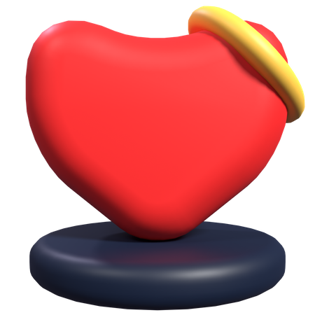 Metaverse Heart  3D Icon