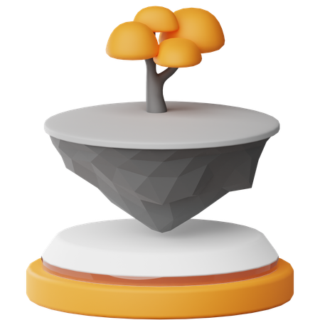 Metaverse Land  3D Icon
