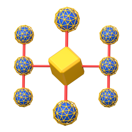 Metaverse Network  3D Icon