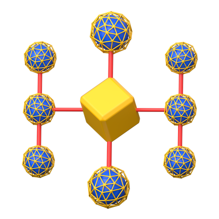 Metaverse Network  3D Icon