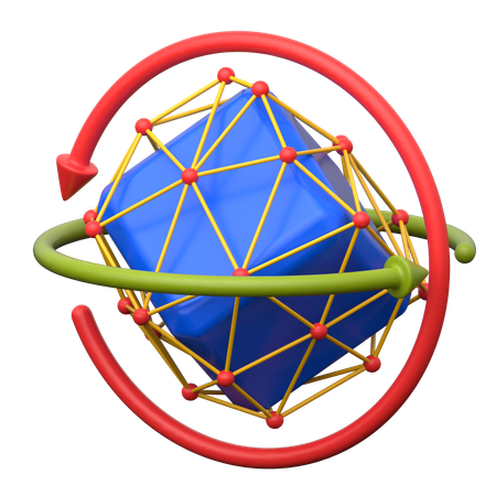 Metaverse Object Rotate  3D Icon