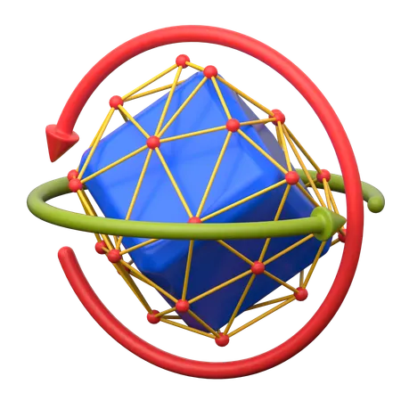 Metaverse Object Rotate  3D Icon