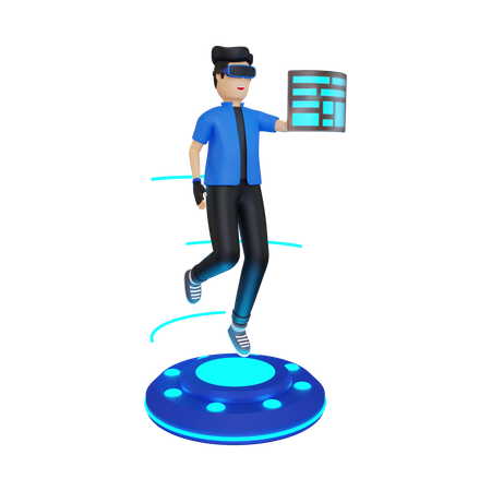 Metaverse technology  3D Illustration